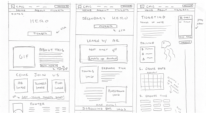 Lo-fi wireframe sketch 2