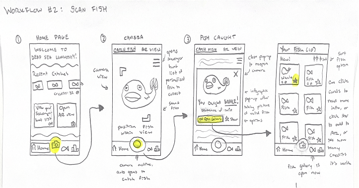Lo-fi wireframe sketch 3